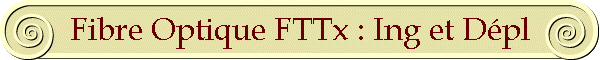 Fibre Optique FTTx : Ing et Dpl